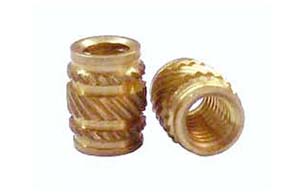 04.Brass Inserts Knurl Double Groove